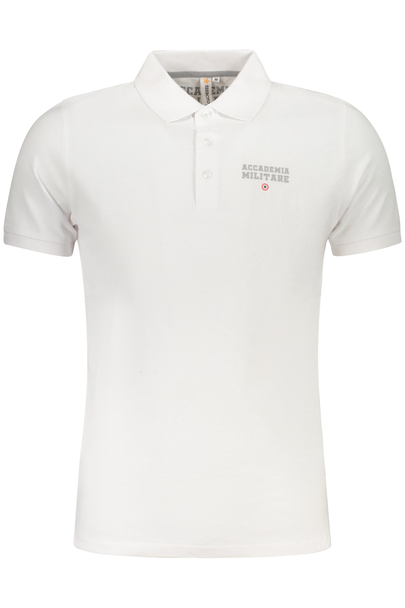 ACCADEMIA MILITARE POLO MANICHE CORTE UOMO BIANCO