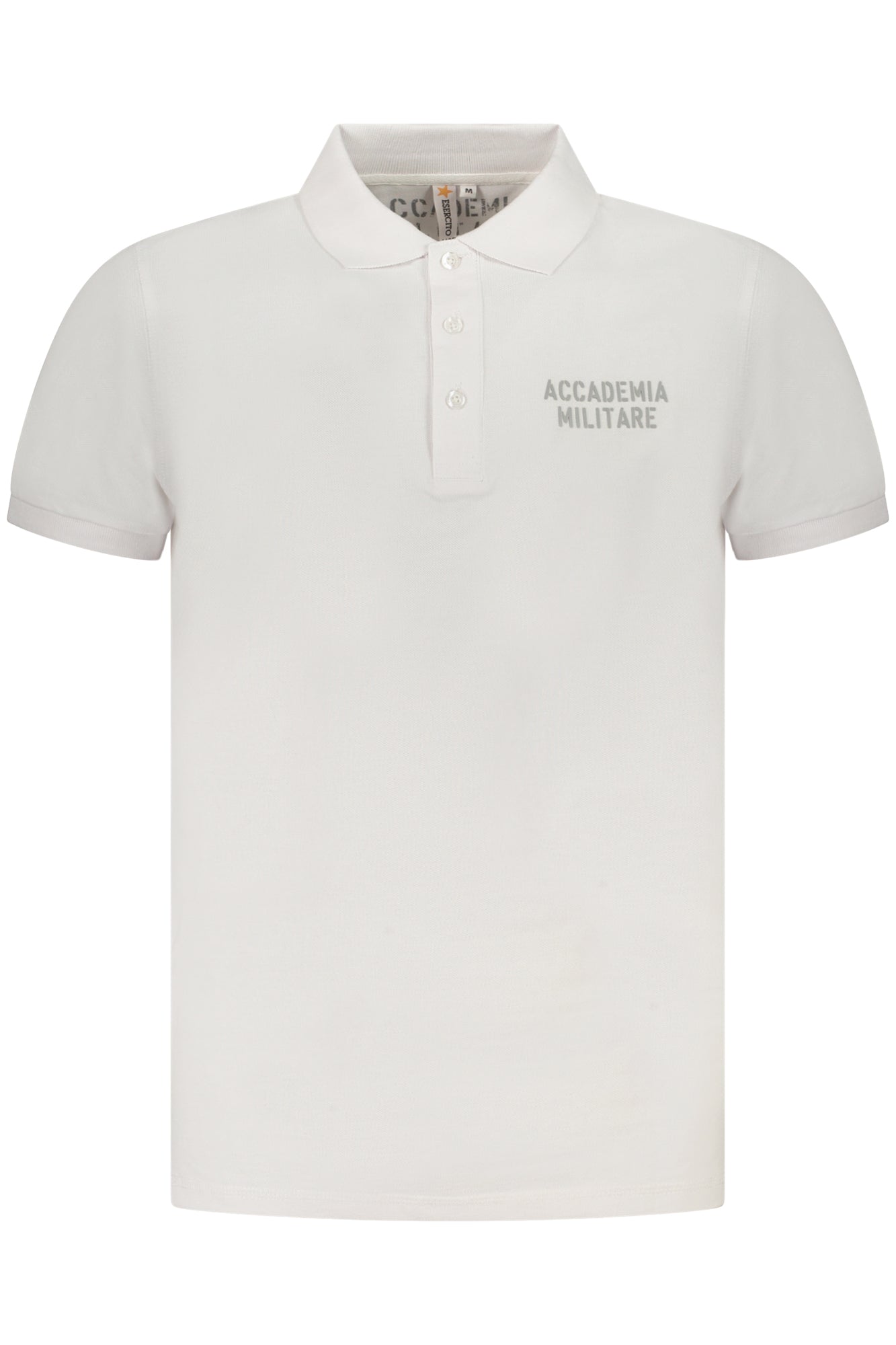 ACCADEMIA MILITARE POLO MANICHE CORTE UOMO BIANCO