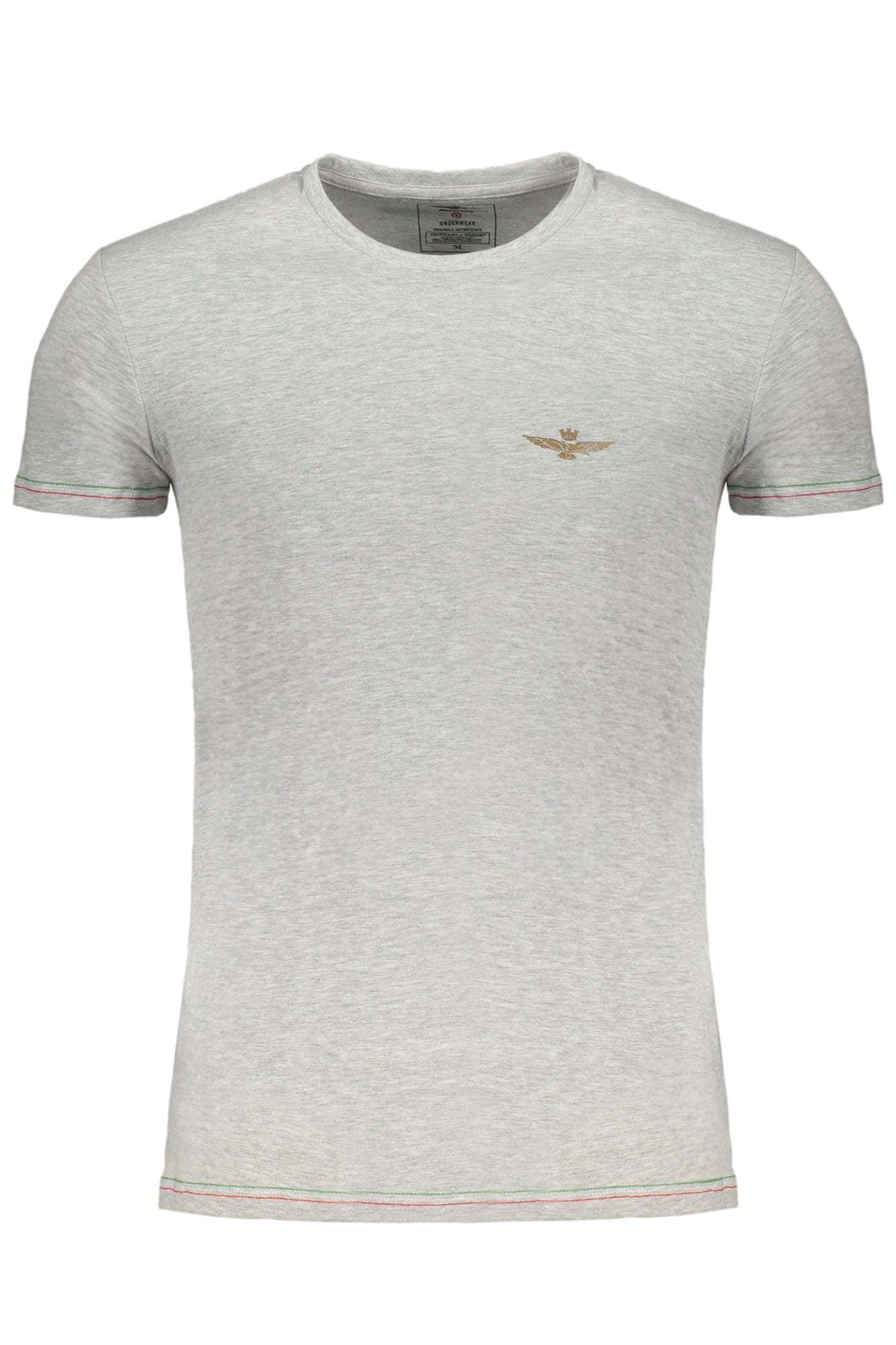 AERONAUTICA MILITARE T-SHIRT MANICHE CORTE UOMO GRIGIO