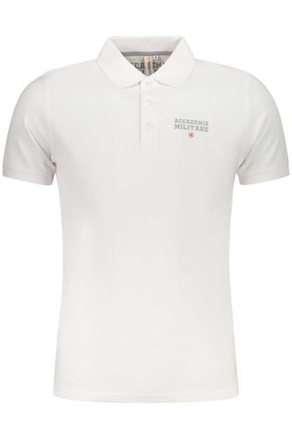 ACCADEMIA MILITARE POLO MANICHE CORTE UOMO BIANCO