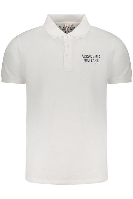 ACCADEMIA MILITARE POLO MANICHE CORTE UOMO BIANCO