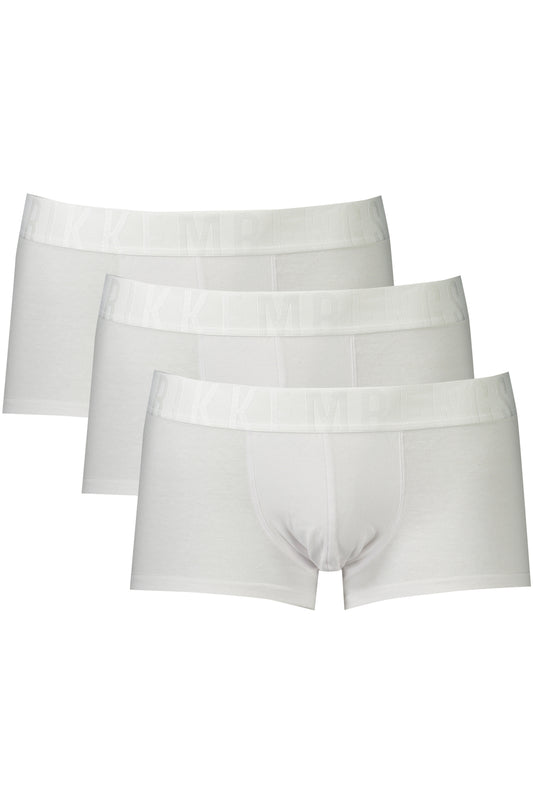 BIKKEMBERGS BOXER UOMO BIANCO