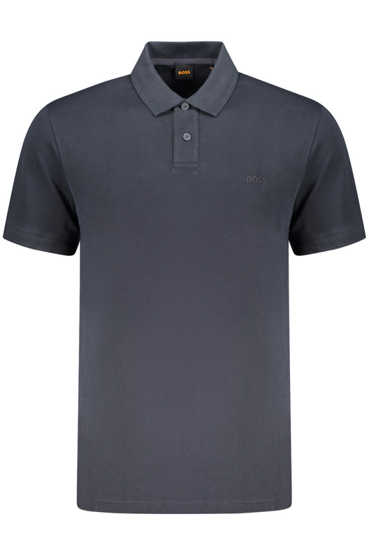 BOSS POLO MANICHE CORTE UOMO BLU