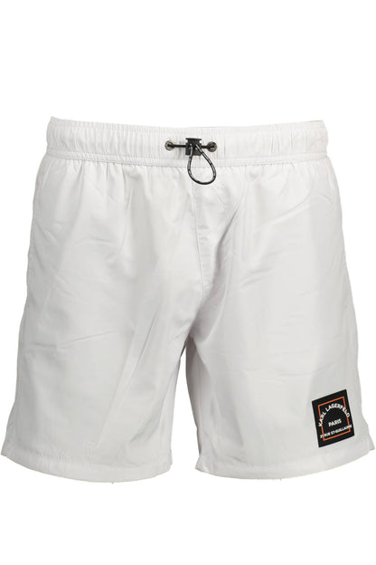 KARL LAGERFELD BEACHWEAR COSTUME PARTE SOTTO UOMO BIANCO